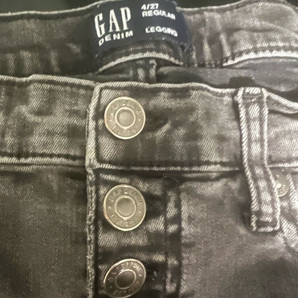Gap Legging Jeans - Size 4/27 Regular (Light Black) - Picture 3 of 7